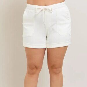 Judy Blue Plus Size High Waist Cuff Denim Shorts